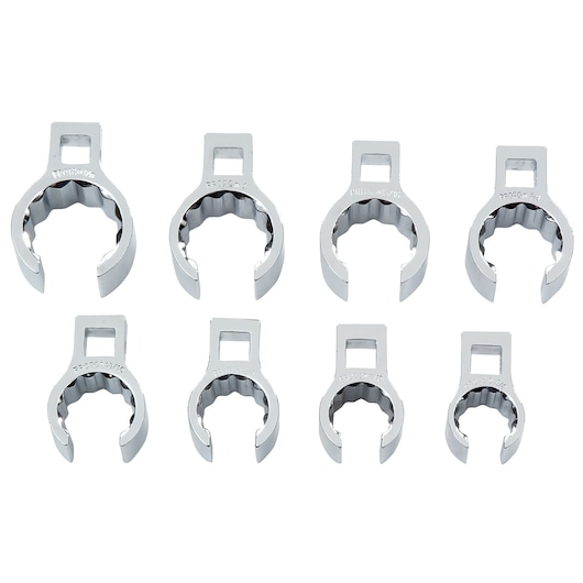 PROTO® 3/8 in. Drive Crowfoot Flare Nut Wrench Set (8 pc.)