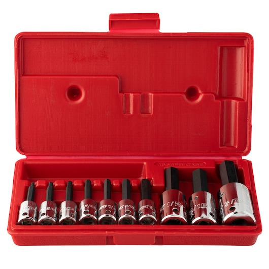 3/8 in. & 1/2 in. Drive Hex Bit Set (10 pc.)