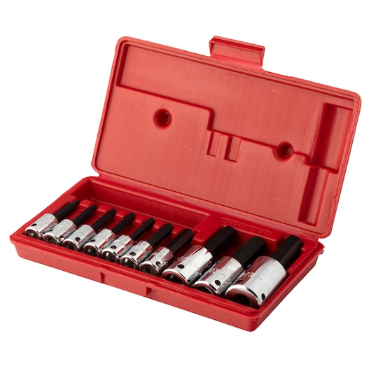 3/8 in. & 1/2 in. Drive Hex Bit Set (10 pc.)