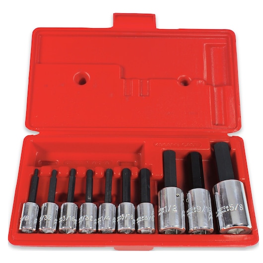 3/8 in. & 1/2 in. Drive Hex Bit Set (10 pc.)