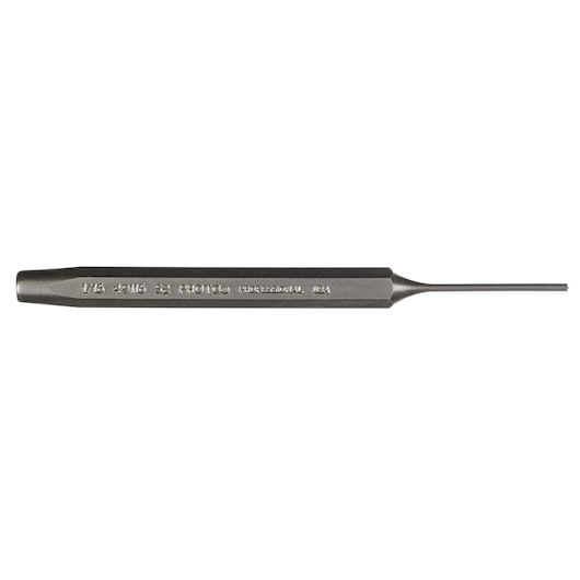 PROTO J49116S2 steel pin punch with hexagonal handle, shown in side view on white background.