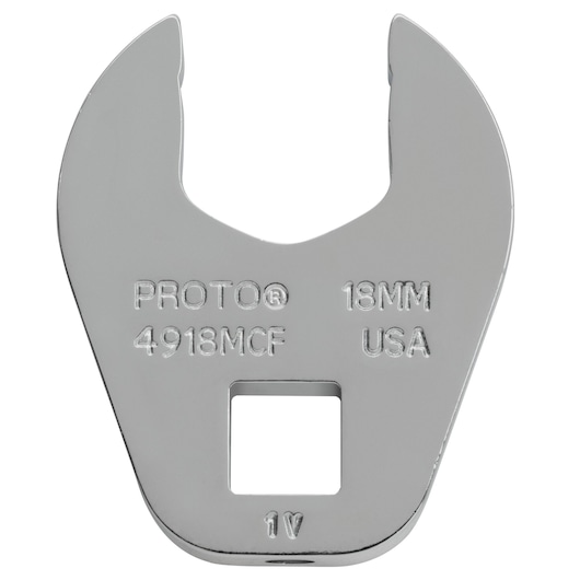 3/8 in. Drive 18mm Open End Crowfoot Wrench