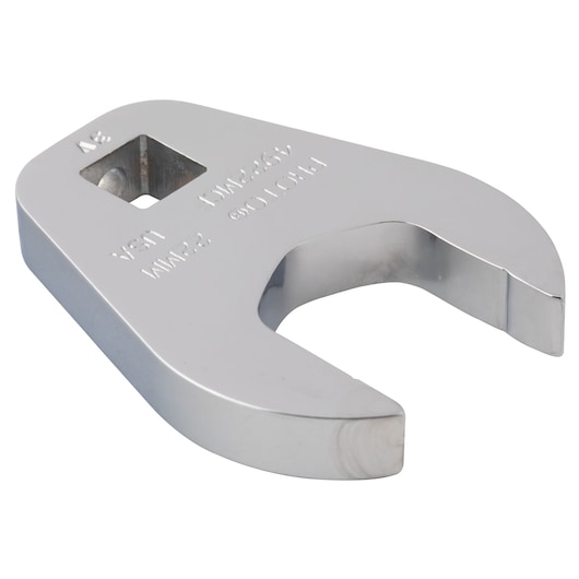PROTO J4922MCF chrome open-end crowfoot wrench, angled view, photography on white background