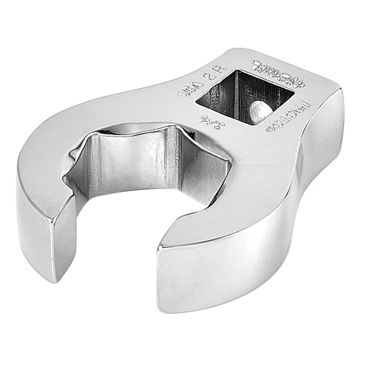 PROTO J4924HFL chrome finish crowfoot wrench, front angle, on white background.