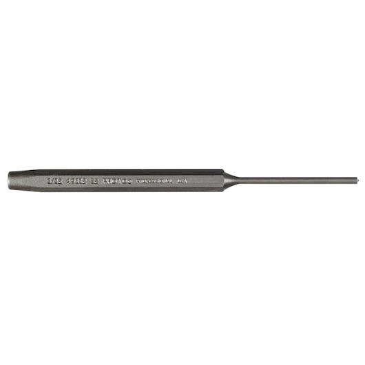 PROTO J49332S2 steel pin punch tool, hexagonal handle, side view, white background.