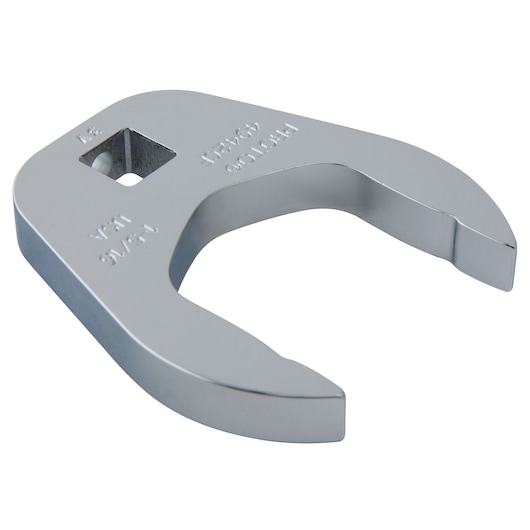 PROTO J4942CF chrome open-end crowfoot wrench, angled product photography on white background.