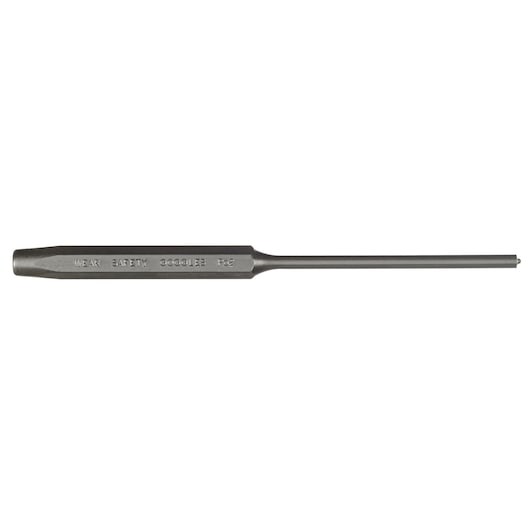 PROTO J49532S2 steel pin punch tool, hex handle and round shaft, product photography on white background.