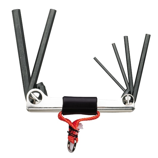 Proto® Tether-Ready 6 Piece Metric Long Folding Hex Key Set