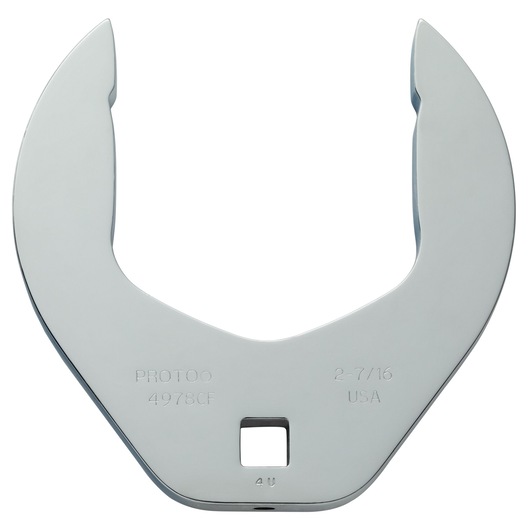 PROTO J4978CF large open-end crowfoot wrench, silver finish, front angle on white background