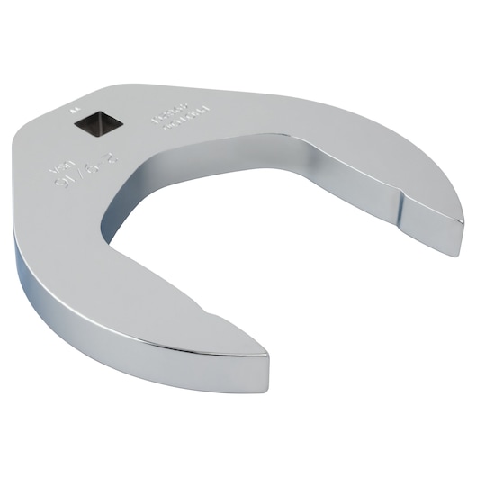 PROTO J4982CF chrome open-end crowfoot wrench, top angle on white background.