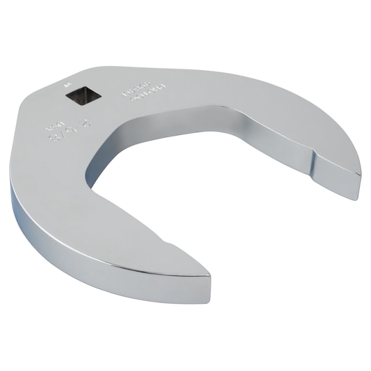 PROTO J4984CF large chrome crowfoot wrench, open-end tool, top angle on white background.