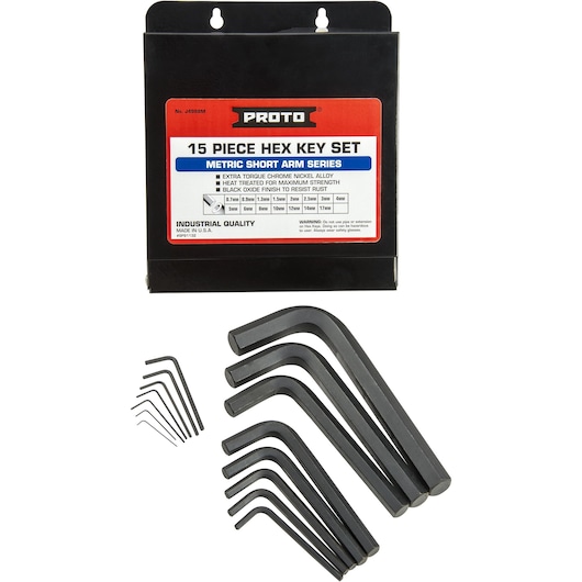 Proto® 15 Piece Hex Key Set - Metric