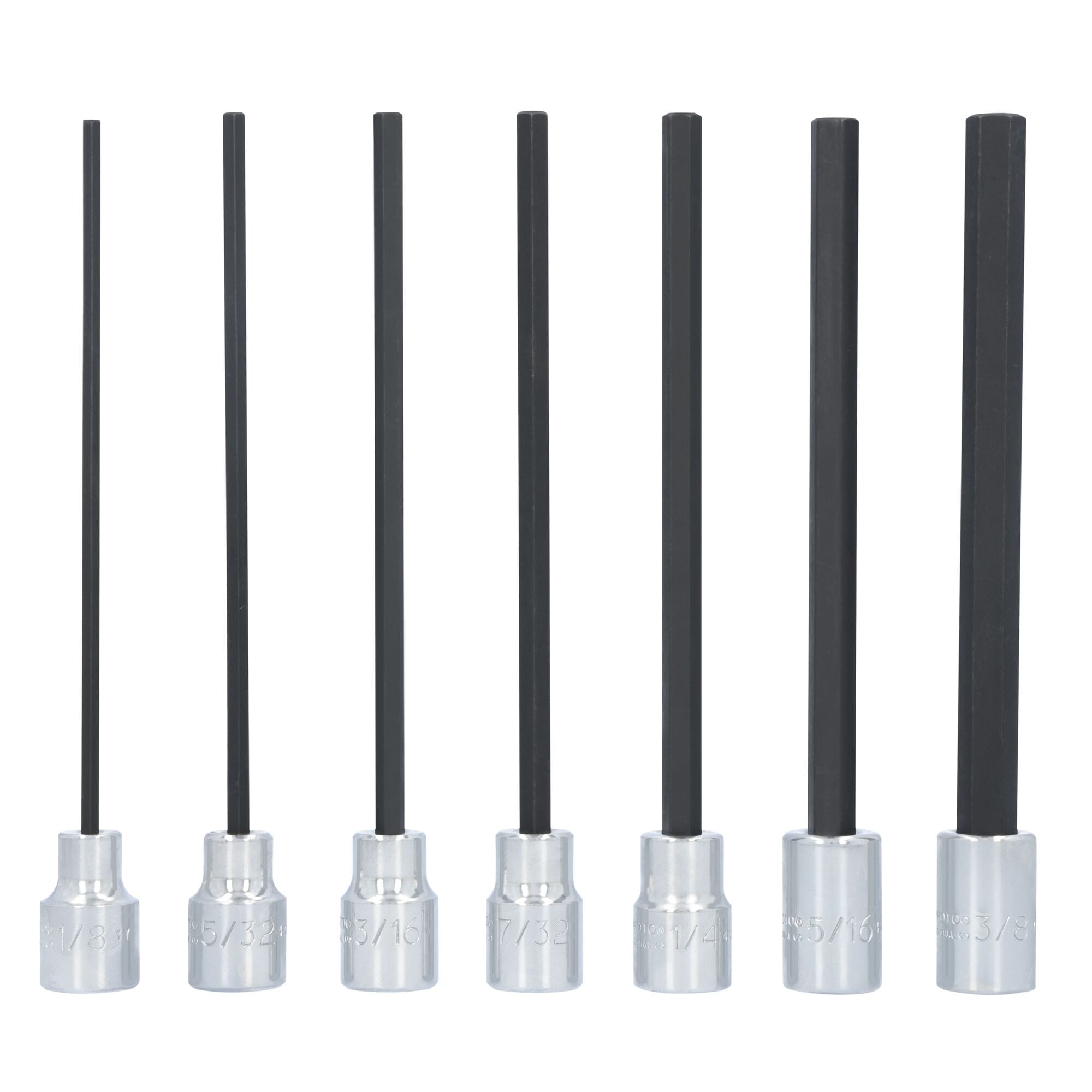 3/8 in. Drive Extra Long Hex Bit Set (7 pc.) | PROTO