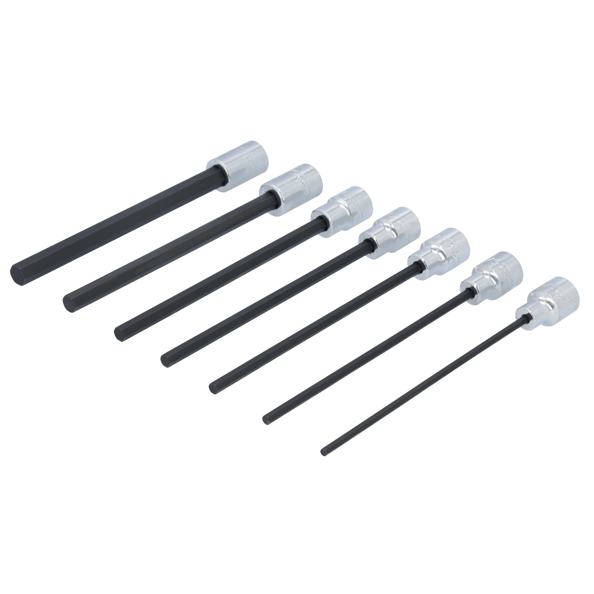 3/8 in. Drive Extra Long Hex Bit Set (7 pc.) | PROTO