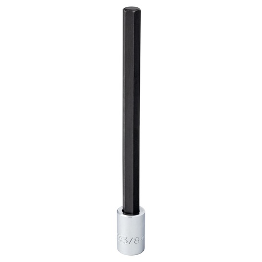 PROTO J49903/8XL hex bit socket tool, black and silver, front angle on white background.