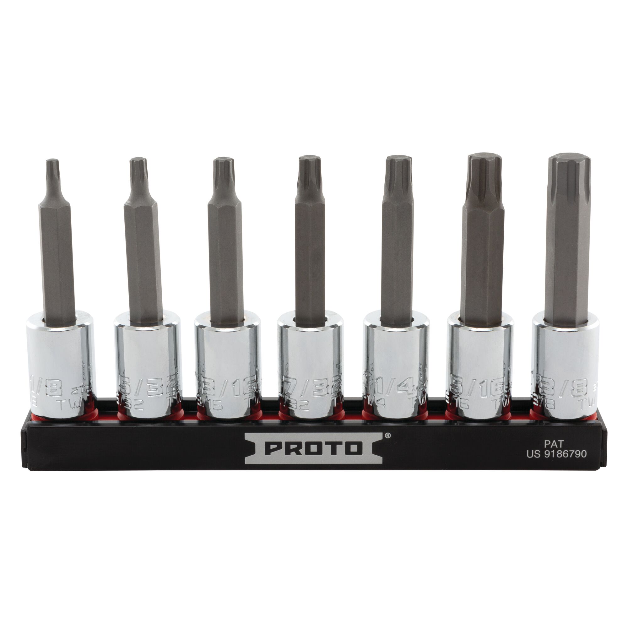 ベトロ　VETRO BIT 4本セット 3/8 in. Drive Advanced Hex Bit Socket Set (7 pc.) | PROTO