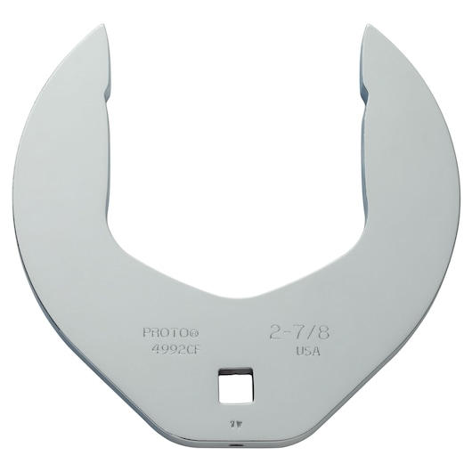 PROTO J4992CF large open-end wrench head, silver finish, front angle on white background