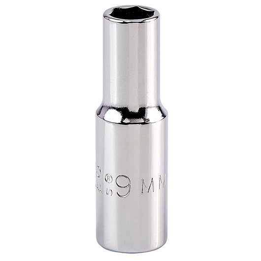 PROTO J5009MH chrome socket, 9mm size, product photo on white background.