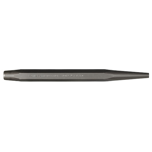 PROTO J501-2S2 steel center punch tool, hexagonal body, side view, on white background.