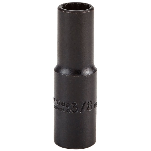 3/8 in. Drive 3/8 in. 12-Point Black Oxide Deep Socket