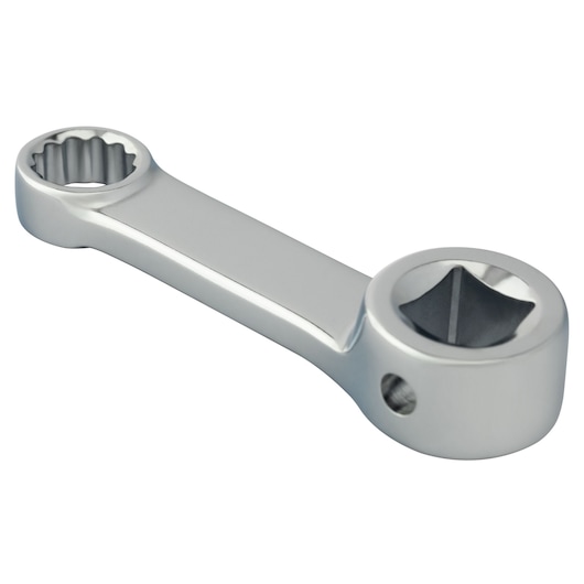 Photo of PROTO J5112 short chrome box wrench, angled view on white background.