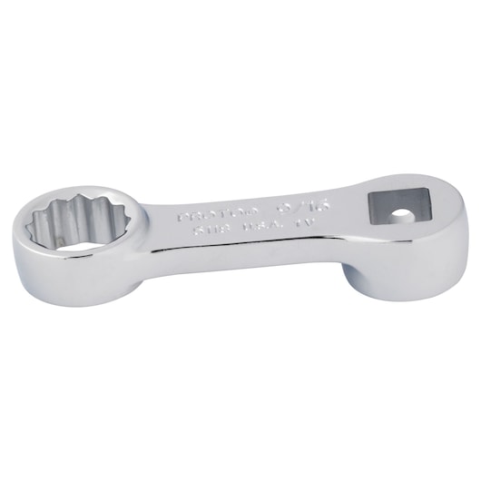 PROTO chrome offset box wrench J5118, top-down view, white background.