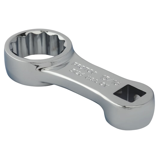 PROTO J5126 chrome box wrench with 12-point head, side angle on white background.