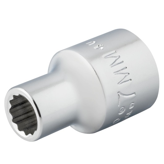 PROTO J5207M chrome finish socket tool photographed on white background, angled view.