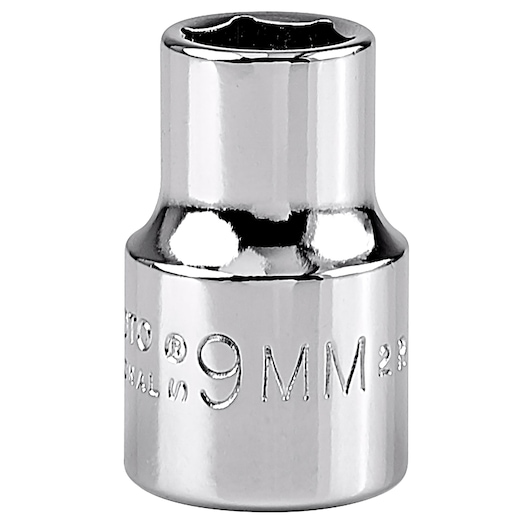 3/8 in. Drive 9mm 6-Point Socket