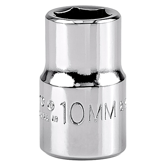 PROTO 10mm chrome socket, SKU J5210MH, front angle on white background.