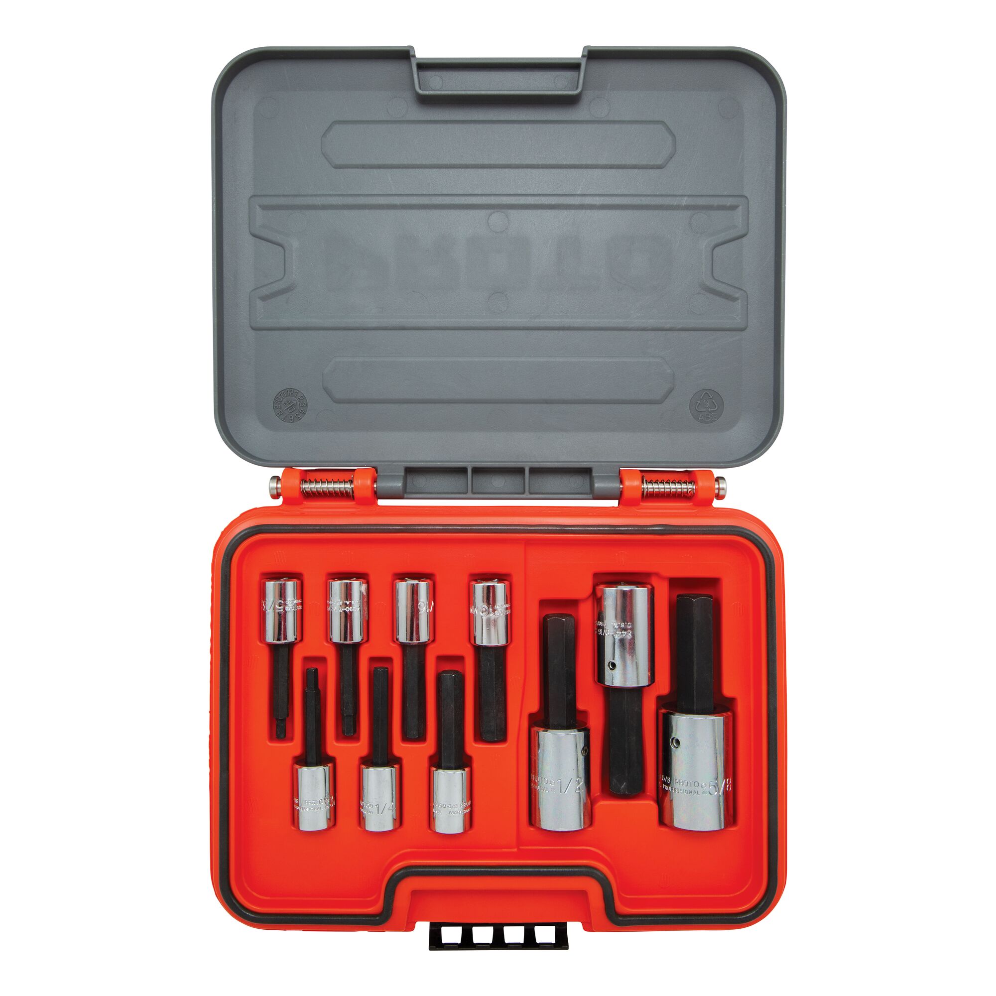 3/8 in. & 1/2 in. Drive Hex Bit Set (10 pc.) | PROTO