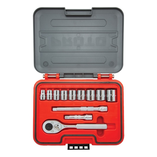Proto® Advanced Storage 3/8 in. Drive SAE 6 pt. Set Container (12 pc.)