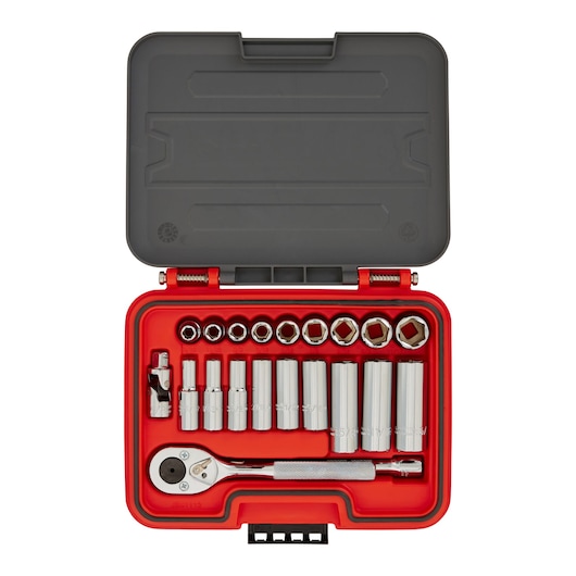 Proto® Advanced Storage 3/8 in. Drive SAE 6 pt. Set Container (21 pc.)