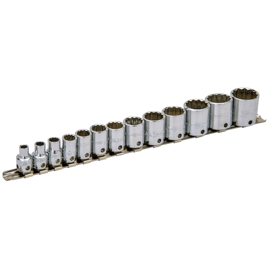PROTO® Tether-Ready 3/8 in. Drive 12-Point Socket Set (13 pc.)