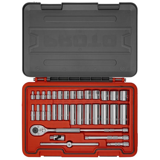 Advanced Storage 3/8 in. Drive SAE 6 pt. Set Container (34 pc.)