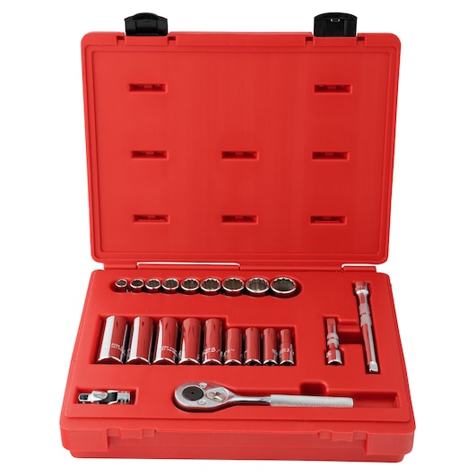 PROTO® 3/8 in. Drive 12-Point Socket Set (22 pc.)