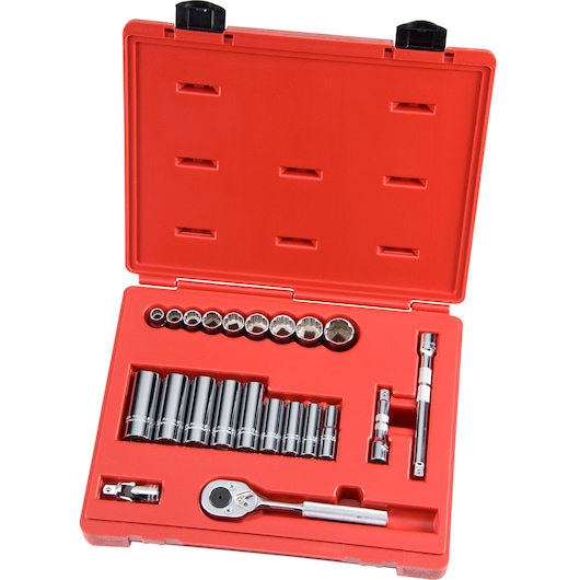 PROTO® 3/8 in. Drive 12-Point Socket Set (22 pc.)
