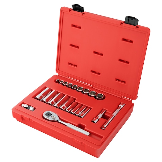 PROTO® 3/8 in. Drive 12-Point Socket Set (22 pc.)