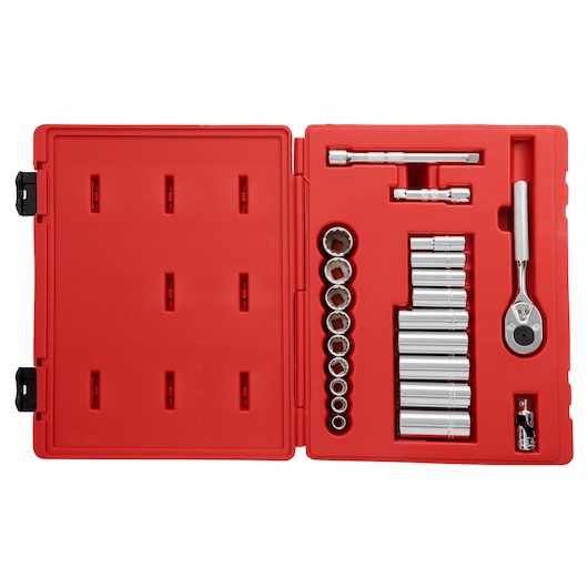 PROTO® 3/8 in. Drive 12-Point Socket Set (22 pc.)