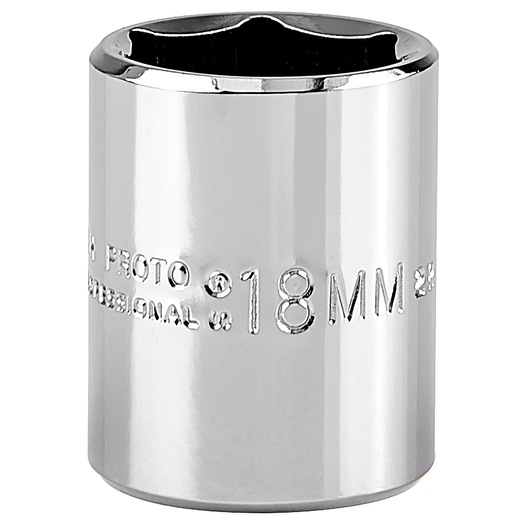 3/8 in. Drive 18mm 6-Point Socket