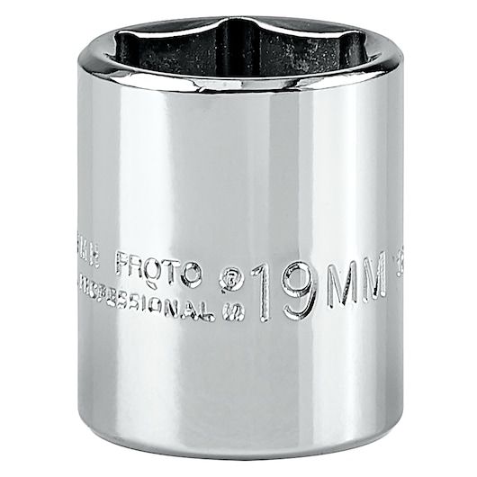 3/8 in. Drive 19mm 6-Point Socket