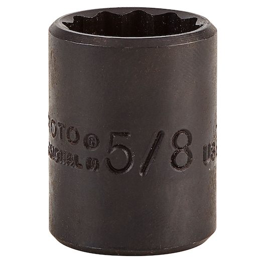 3/8 in. Drive 5/8 in. 12-Point Black Oxide Socket