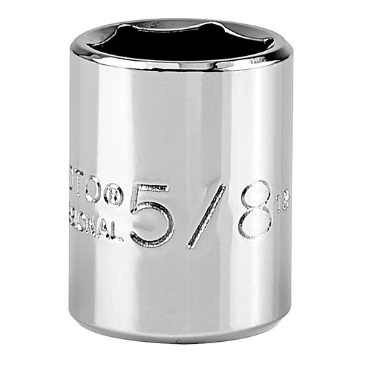 PROTO J5220H chrome socket 5/8 inch, close-up front angle on white background.