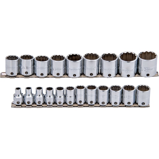 PROTO® Tether-Ready 3/8 in. Drive 12-Point Metric Socket Set (21 pc.)
