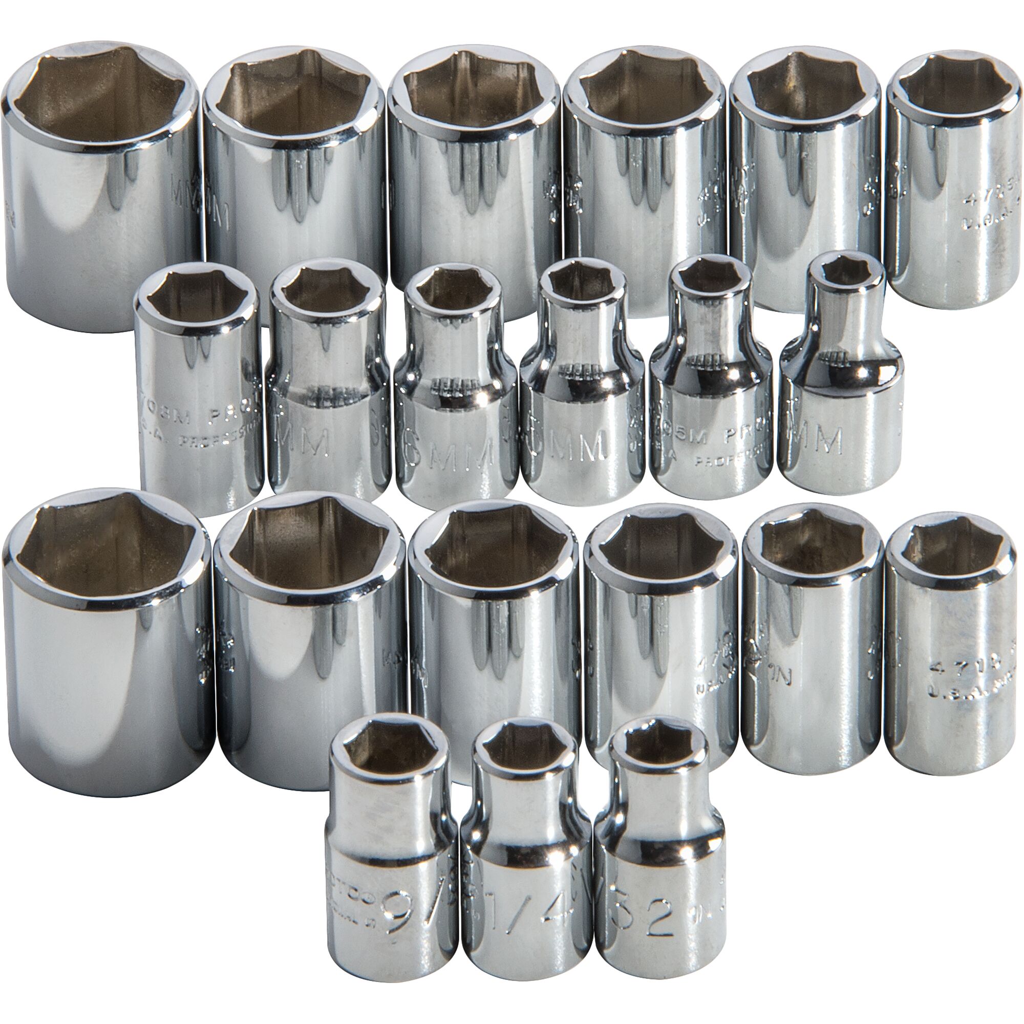 1/4 in. Drive 6-Point Combination Socket Set (22 pc.) | PROTO