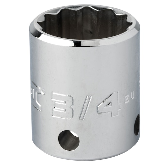 3/8 in. Drive 3/4 in. 12-Point Standard Socket