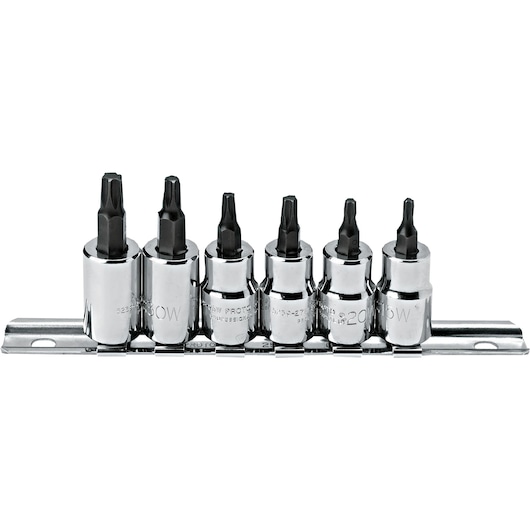 Proto® 3/8" Drive 6 Piece Torx® Bit Socket Set