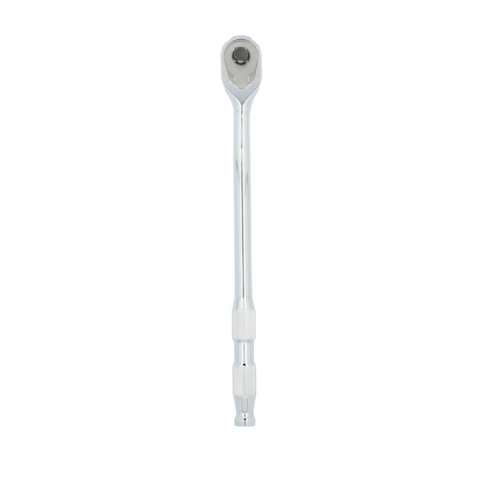 Photo of PROTO J5250MAX chrome ratchet handle, straight view on white background, hand tool category.
