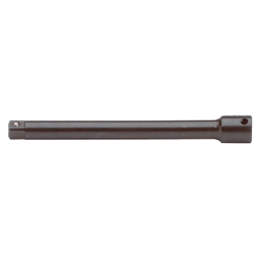 PROTO J5260-06B black steel socket extension bar, side angle, on white background.