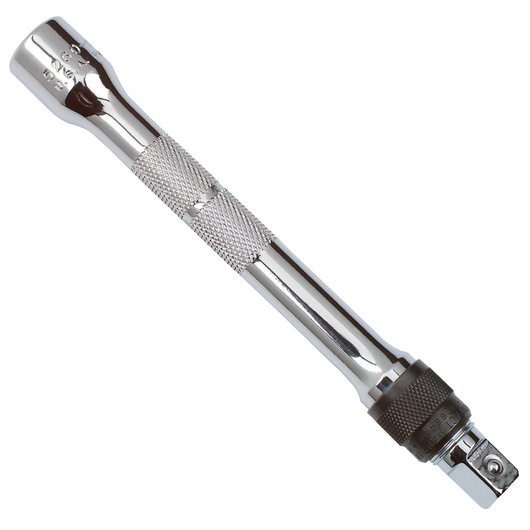 PROTO J5260-06L chrome extension bar with knurled grip, tool category, side angle on white background.